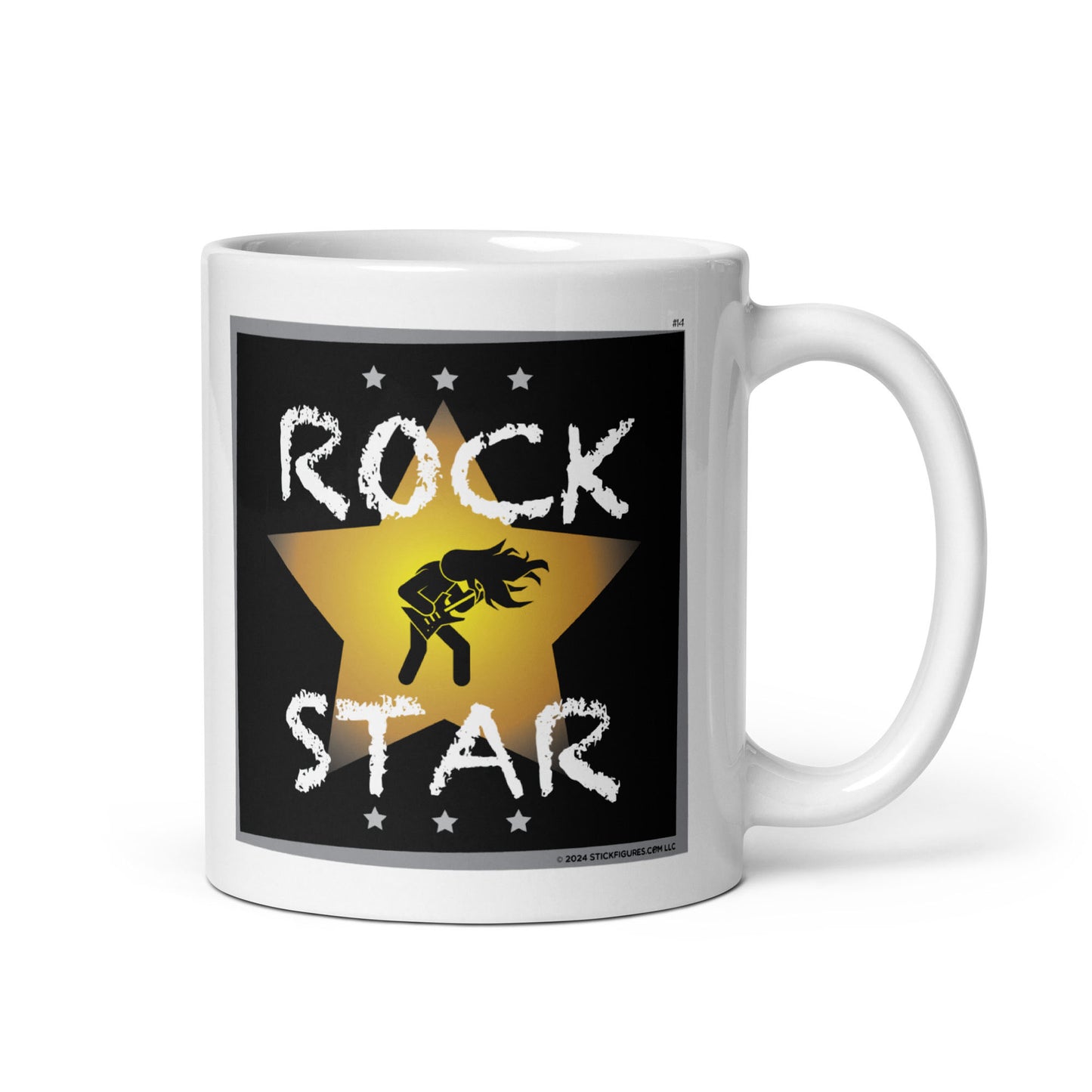 Rock Star - Stick Figure Mug - #14