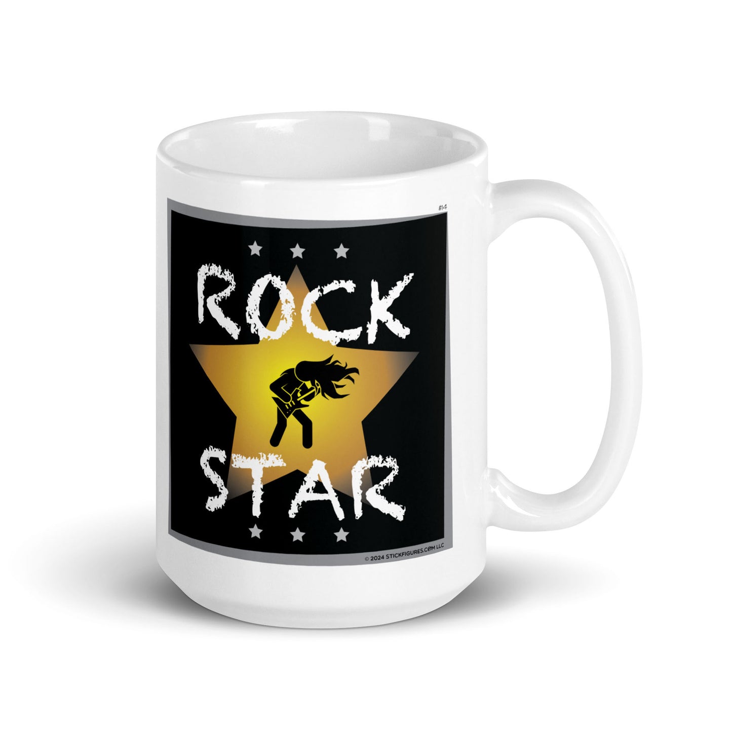 Rock Star - Stick Figure Mug - #14