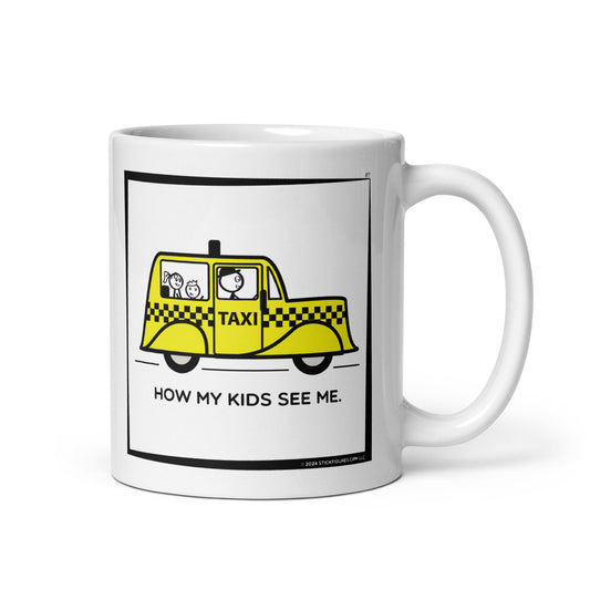 How My Kids See Me - Taxi Stick Figure Mug - #7