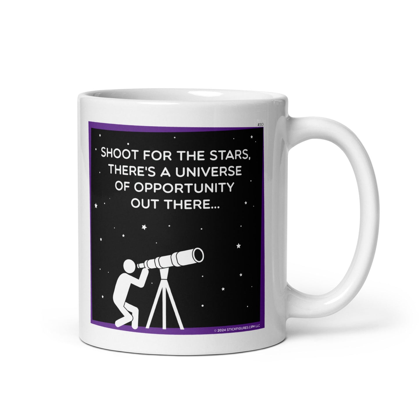 Shoot for the Stars - Stick Figure Mug - #20