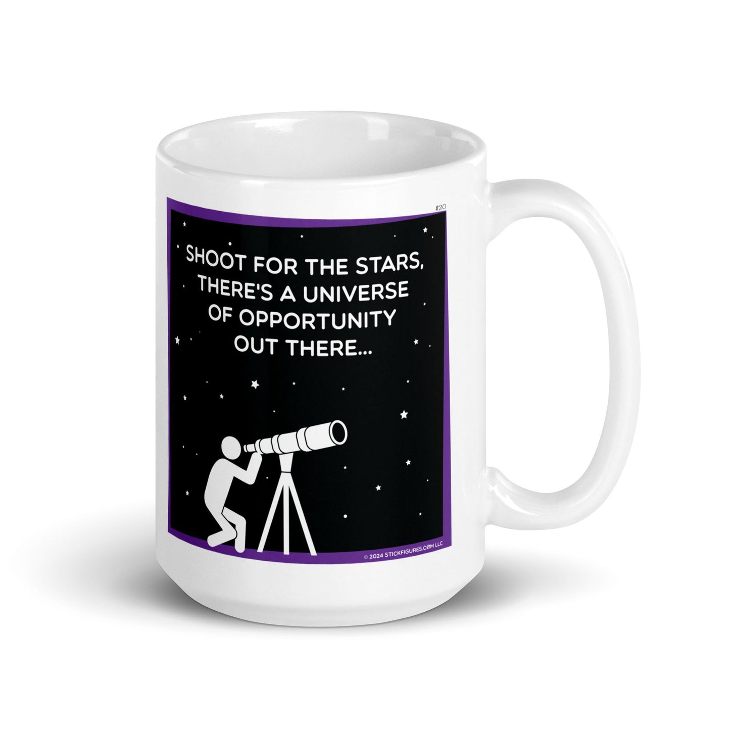 Shoot for the Stars - Stick Figure Mug - #20